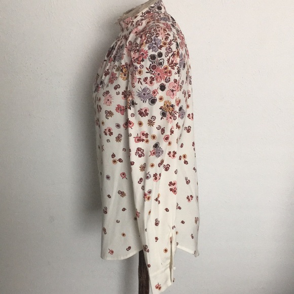 Veronica beard Silk floral print blouse sz 0 - Picture 3 of 9